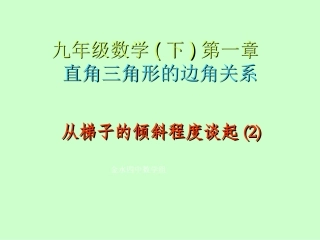 从梯子的倾斜程度谈起(2)