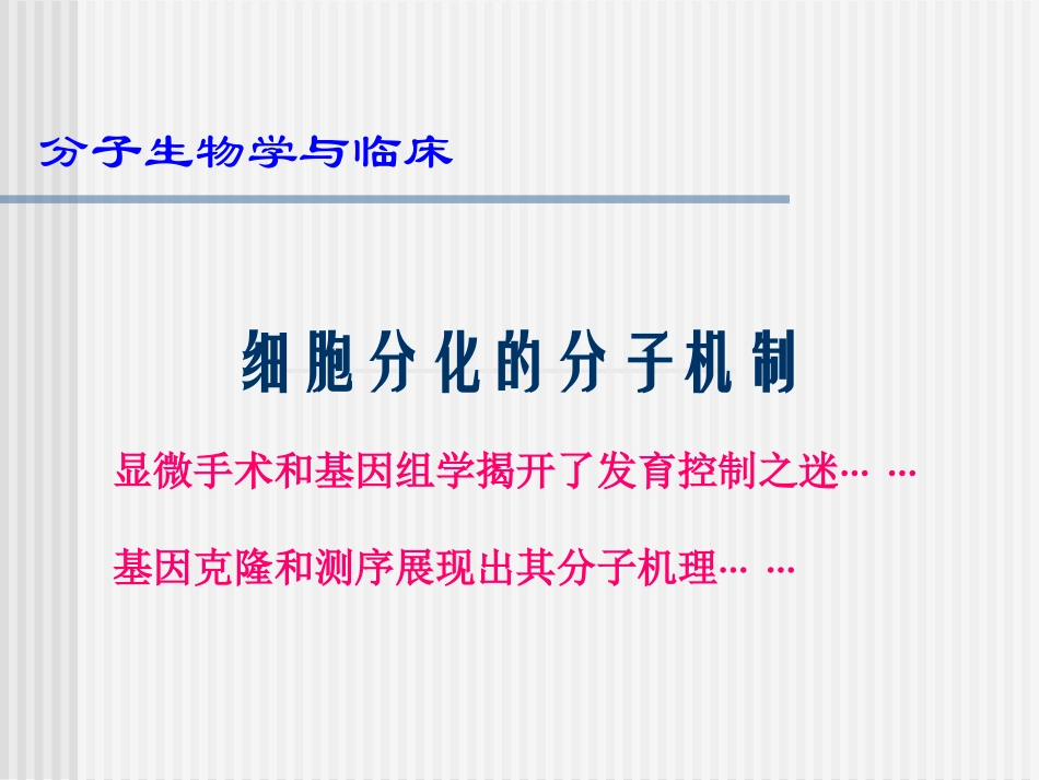 细胞分化分子机制_第1页