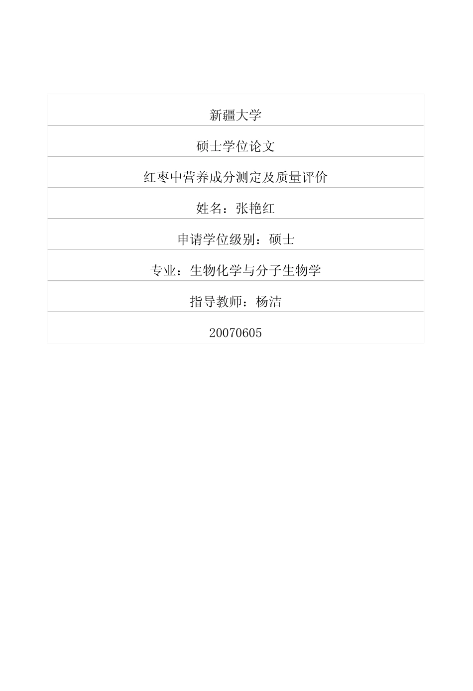 红枣中营养成分测定及质量评价_第1页