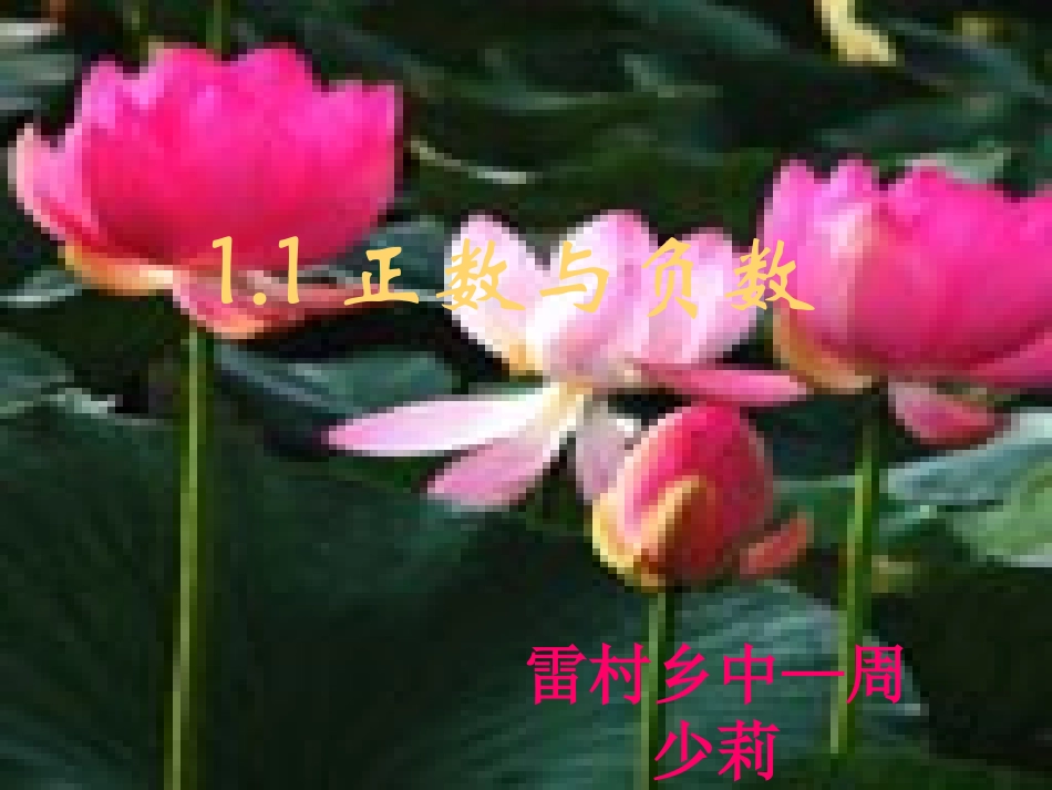 正数和负数课件人教新课标七年级上第一课时_第2页