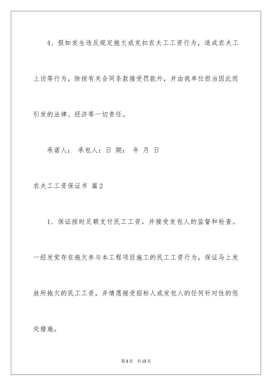 2024农民工工资保证书_2_第3页