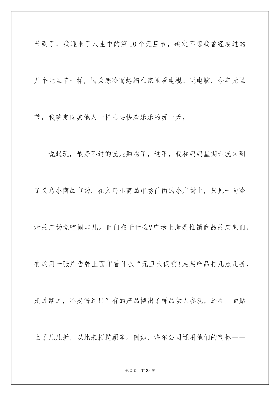 2024元旦节日作文_29_第2页
