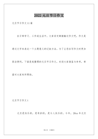 2024元旦节日作文_29