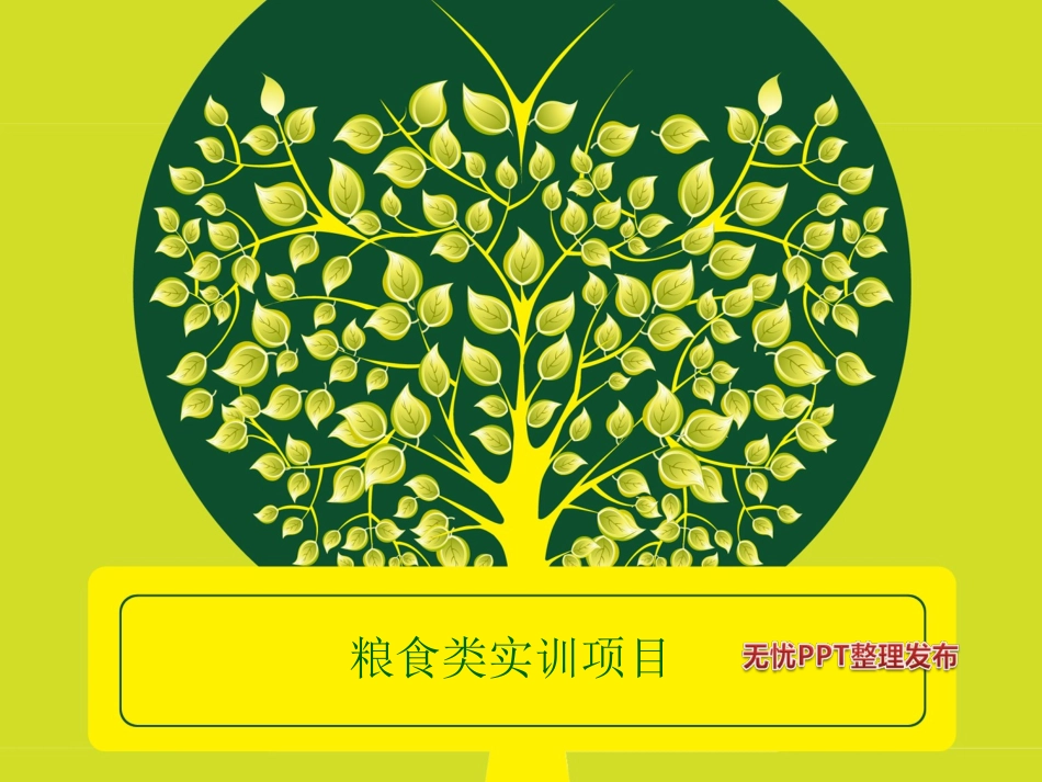 粮食类实训项目_第1页