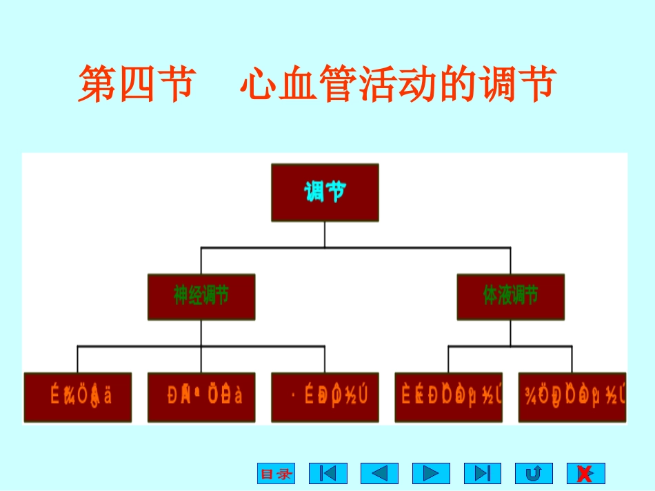 第四章血液循环(心血管活动的调节)_第1页