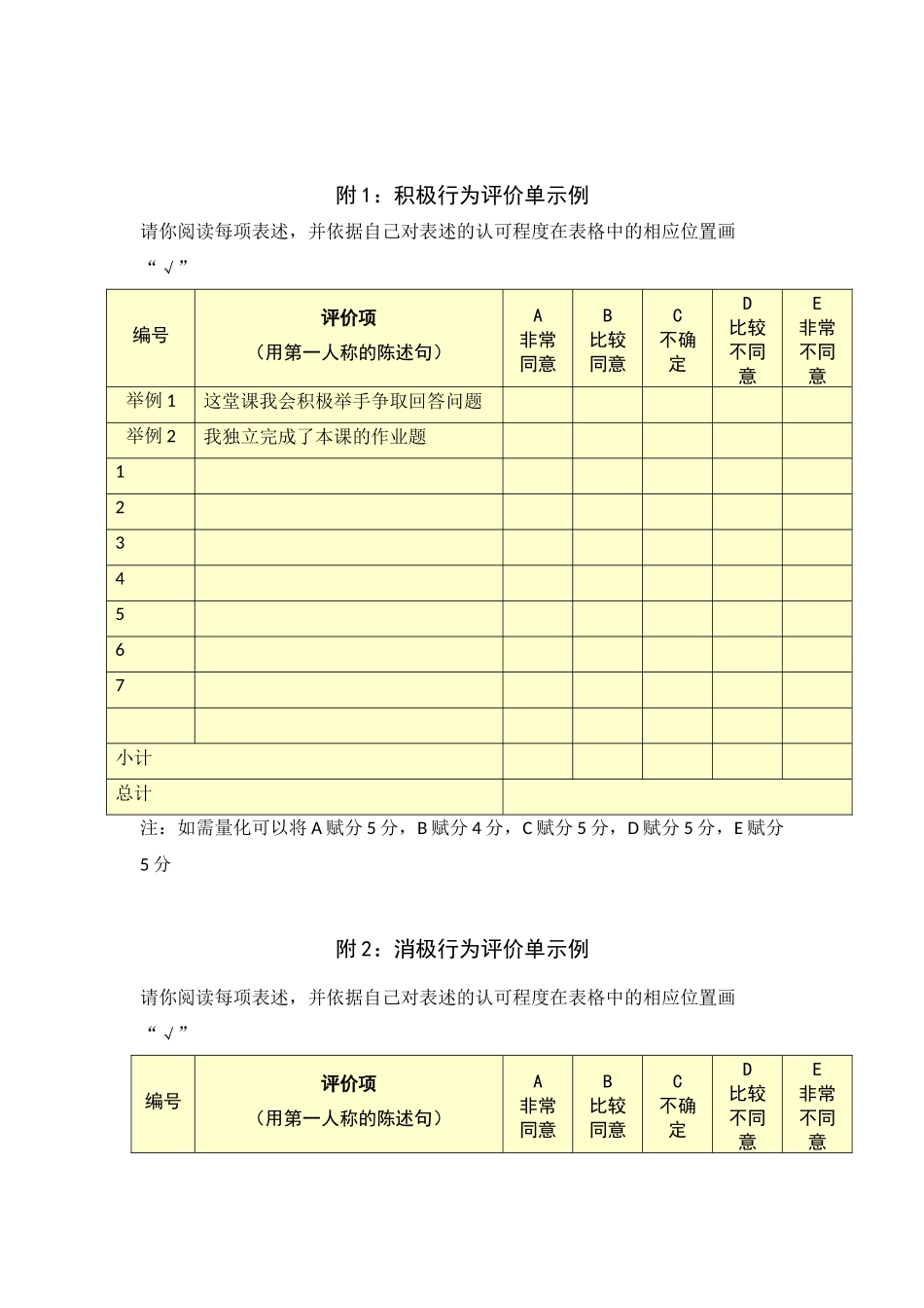 学生行为态度评价表（胡化维）_第3页