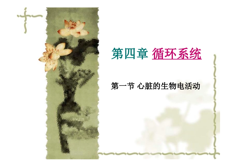 第四章 循环系统-2011 [兼容模式]_第1页