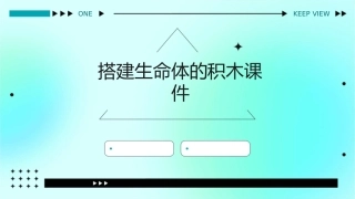 搭建生命体的积木课件