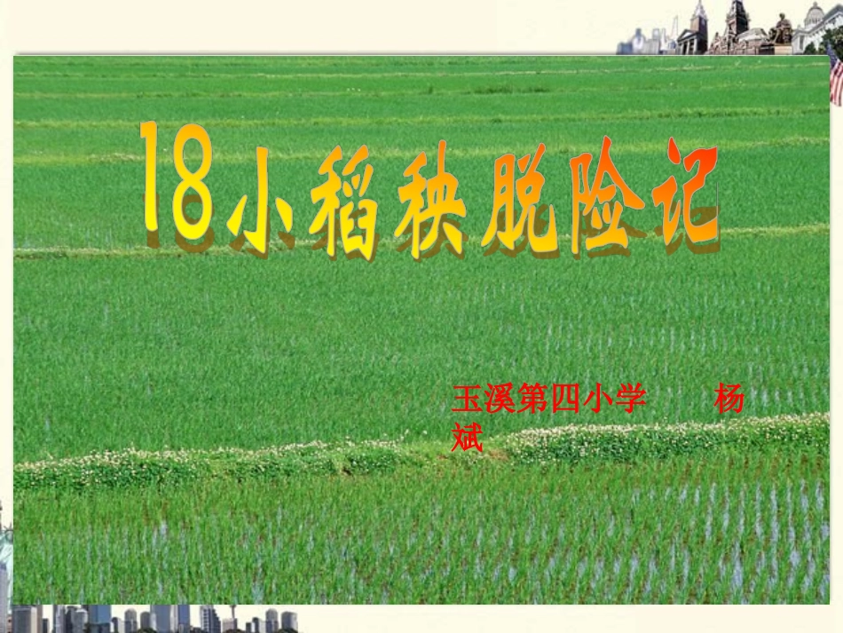 小稻秧脱险记_第1页