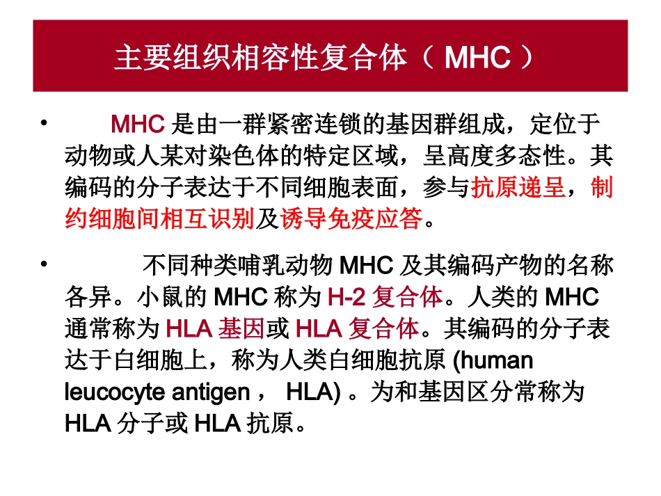 第六章主要组织相容性复合物_第3页