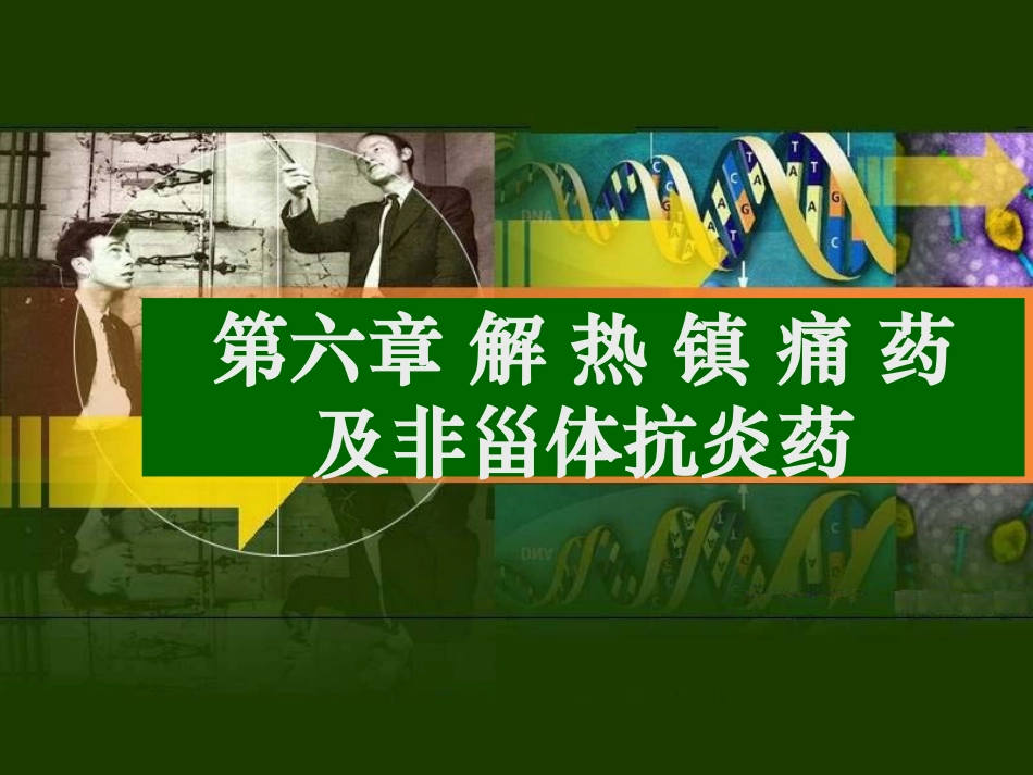 第六章解热镇痛药及非甾体抗炎药-2013_第1页