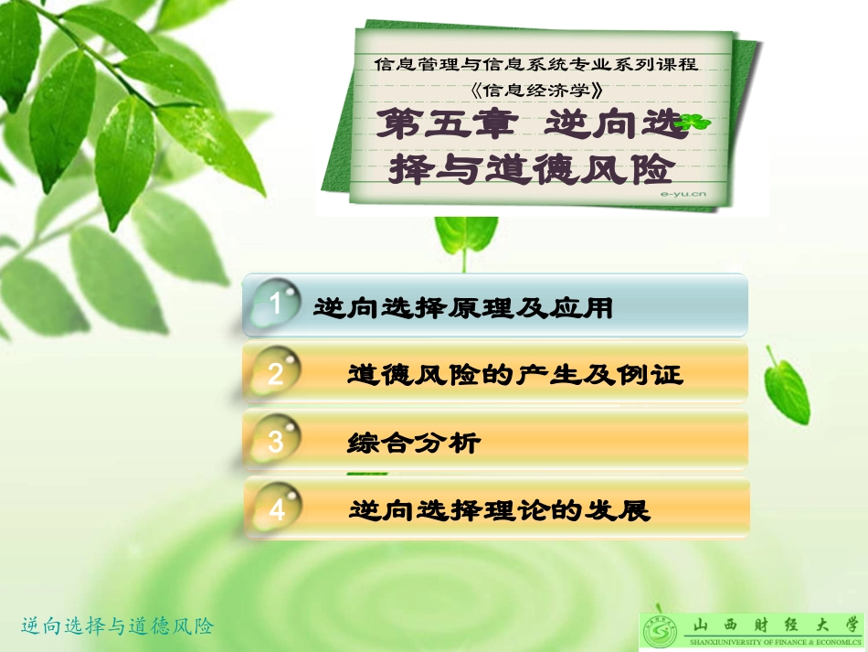 第五章 逆向选择与道德风险_第3页