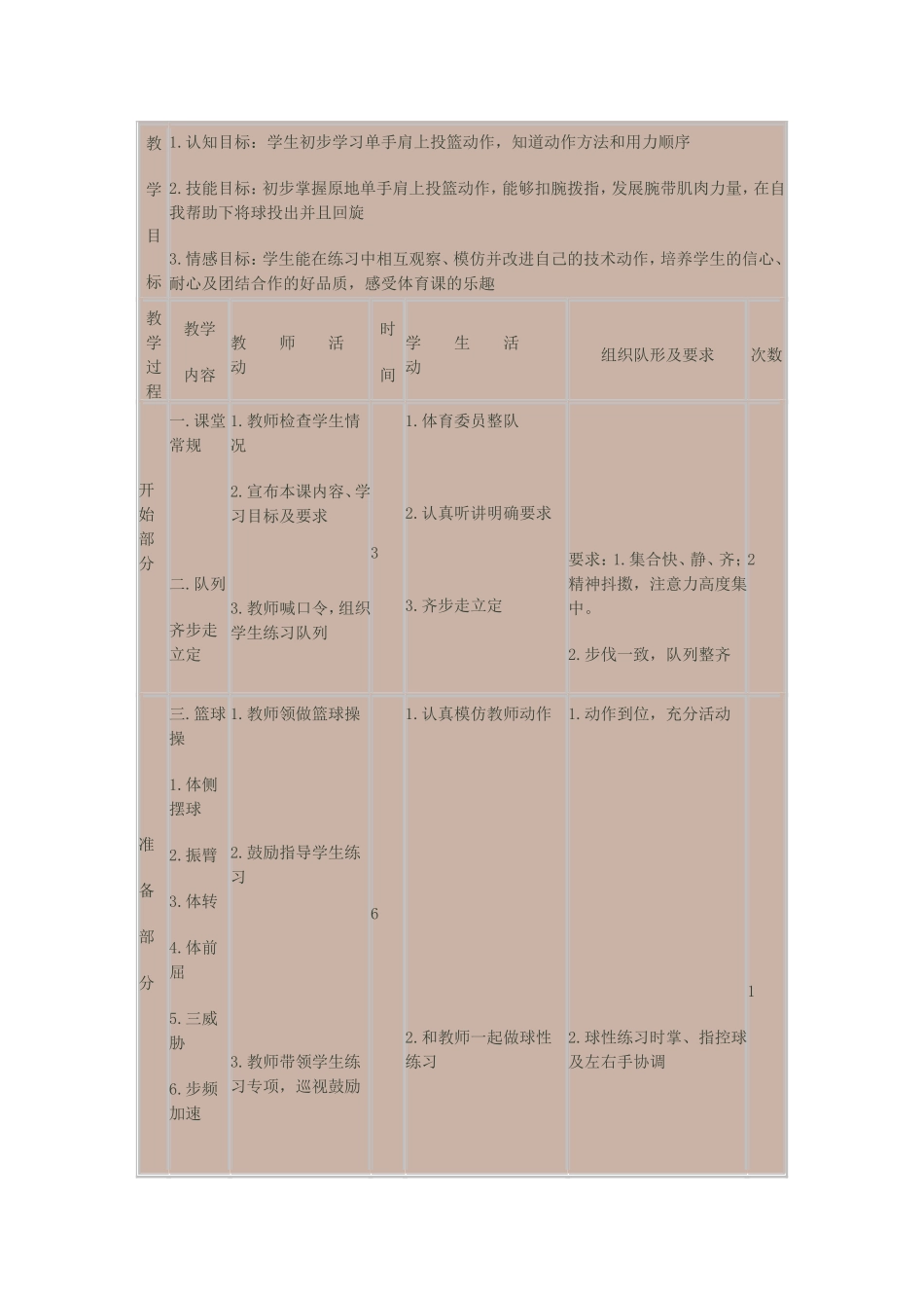单手肩上投篮教学设计_第2页