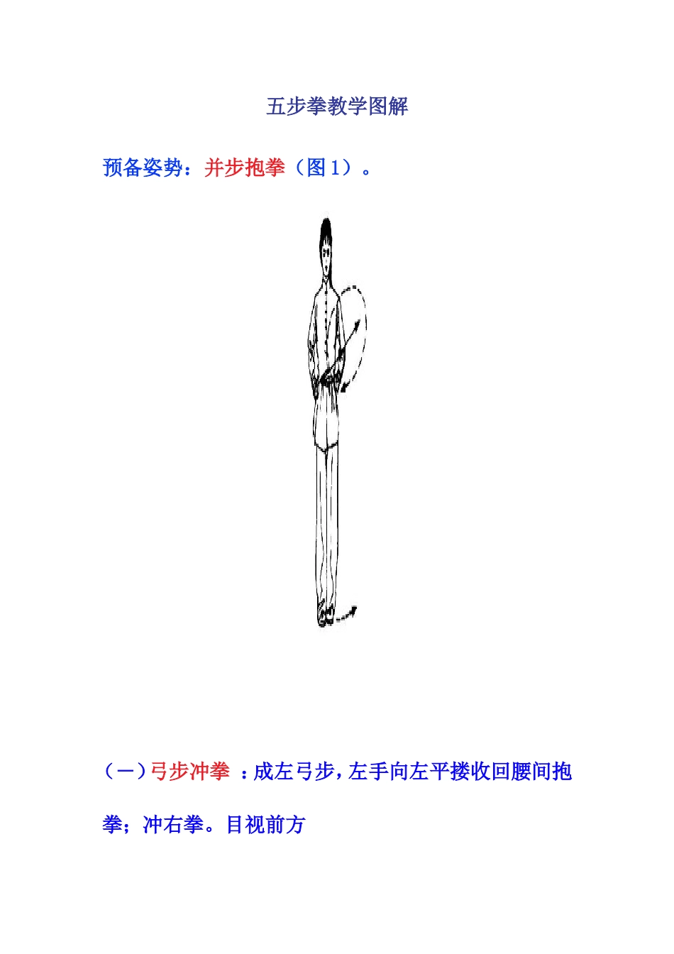 五步拳教学图解_第1页