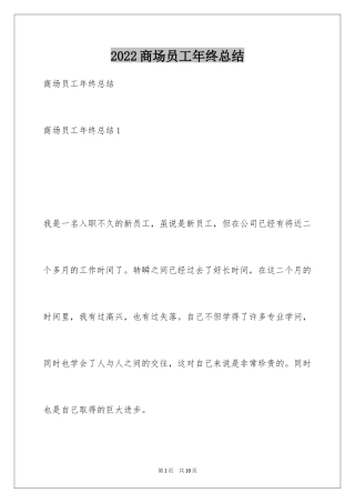 2024商场员工年终总结_10