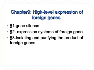 第九章 外源基因在宿主细胞中的