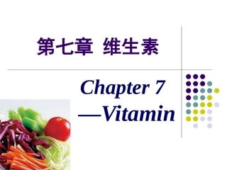 第七章NEW VITAMIN
