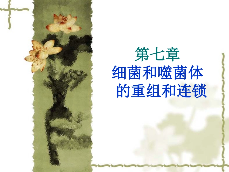 第七章 细菌和噬菌体_第1页
