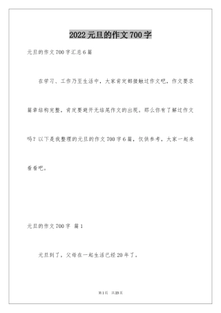 2024元旦的作文700字_21