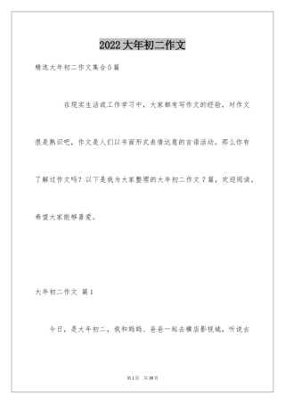 2024大年初二作文_63