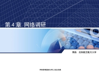 第4章 网络调研