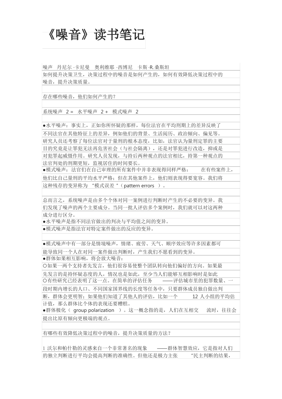 噪音读书摘录读书感想读书笔记_第1页