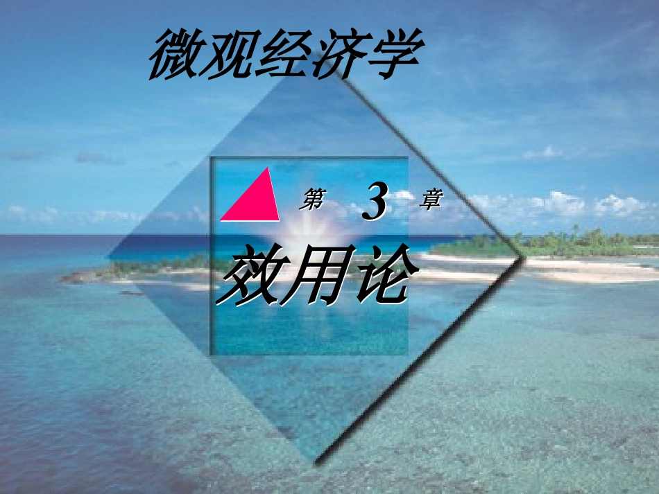 第3章 效用论_第1页