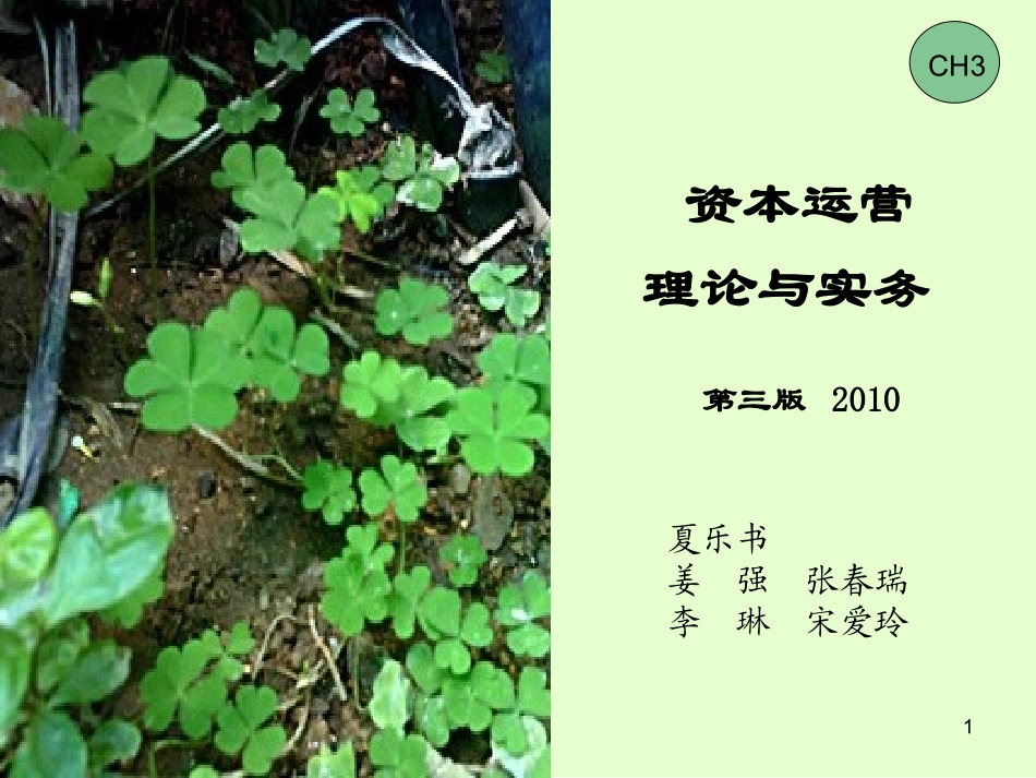 第3章  资本筹措_第1页