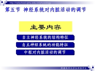 神经系统对内脏活动调节4