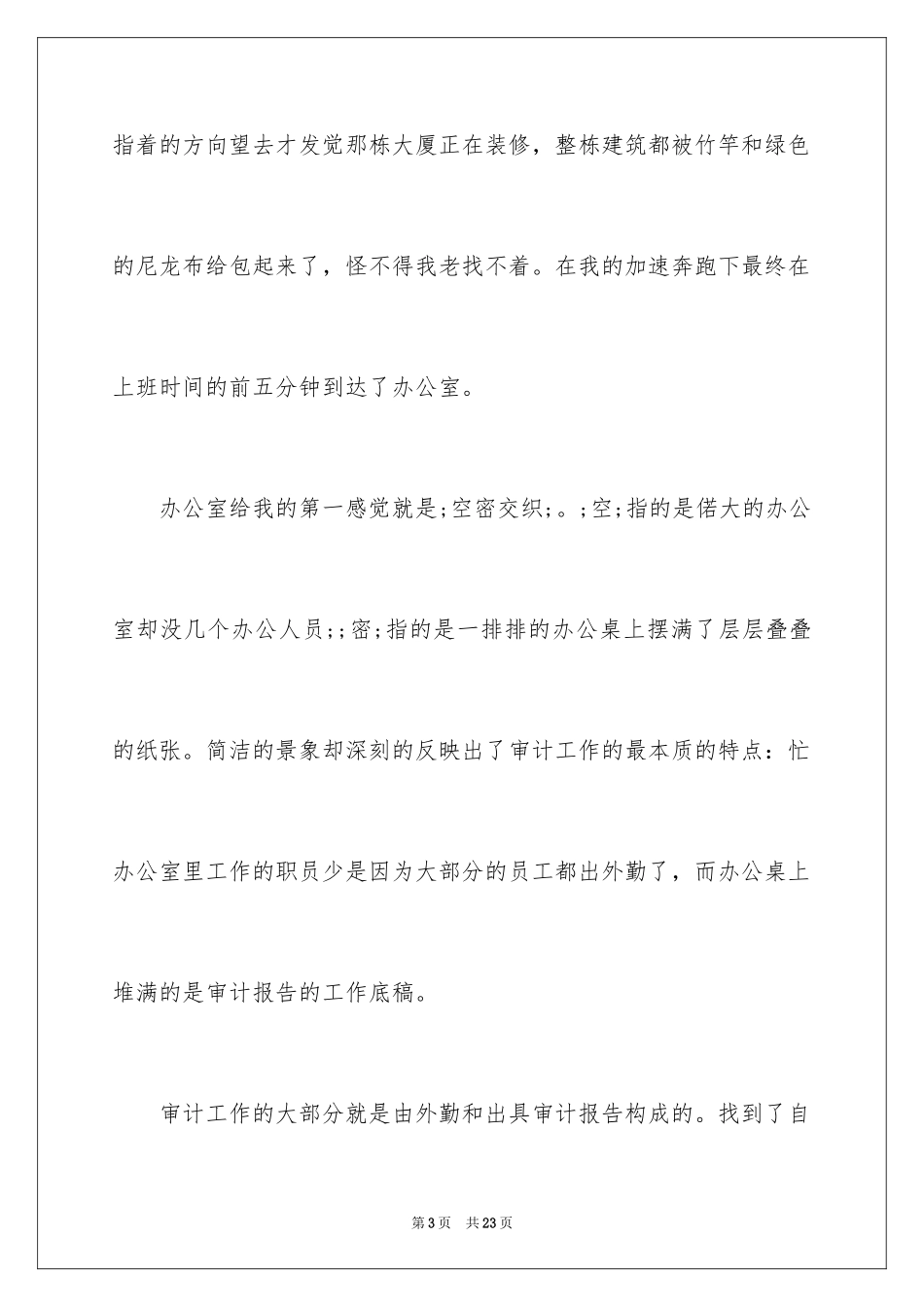 2024公司审计暑期实习报告_第3页