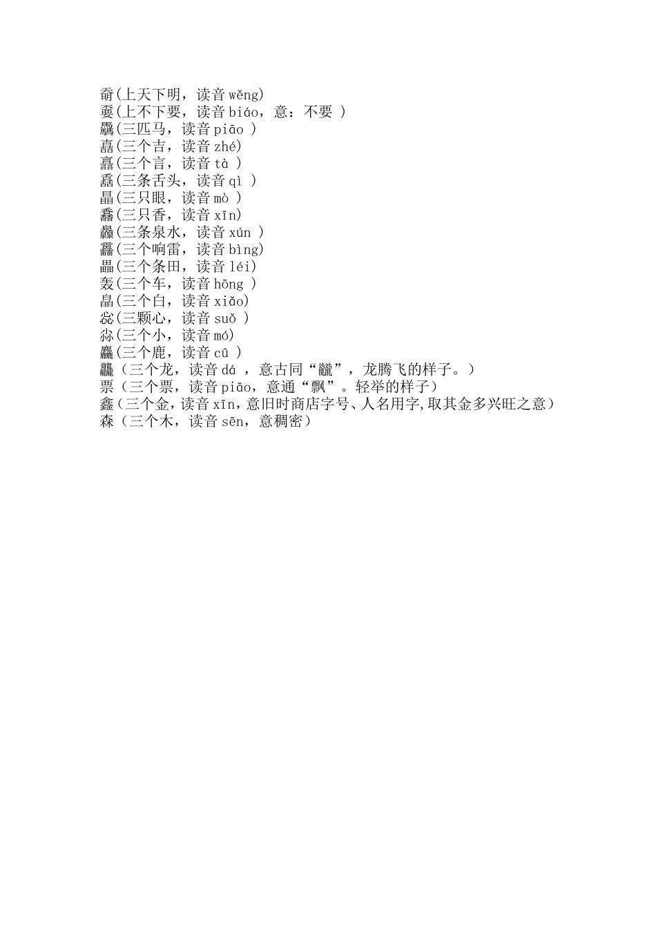普通话等级考试易错的字词_第3页