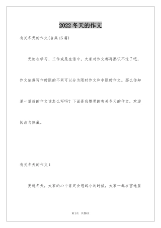 2024冬天的作文_5
