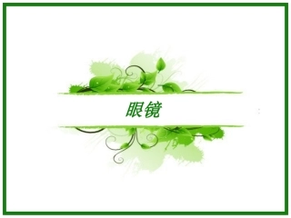 眼镜介绍ppt