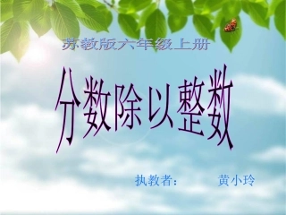 分数除以整数1