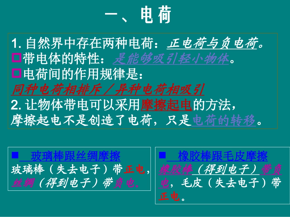 八年级物理上册_第五章电流和电路复习课件_第3页