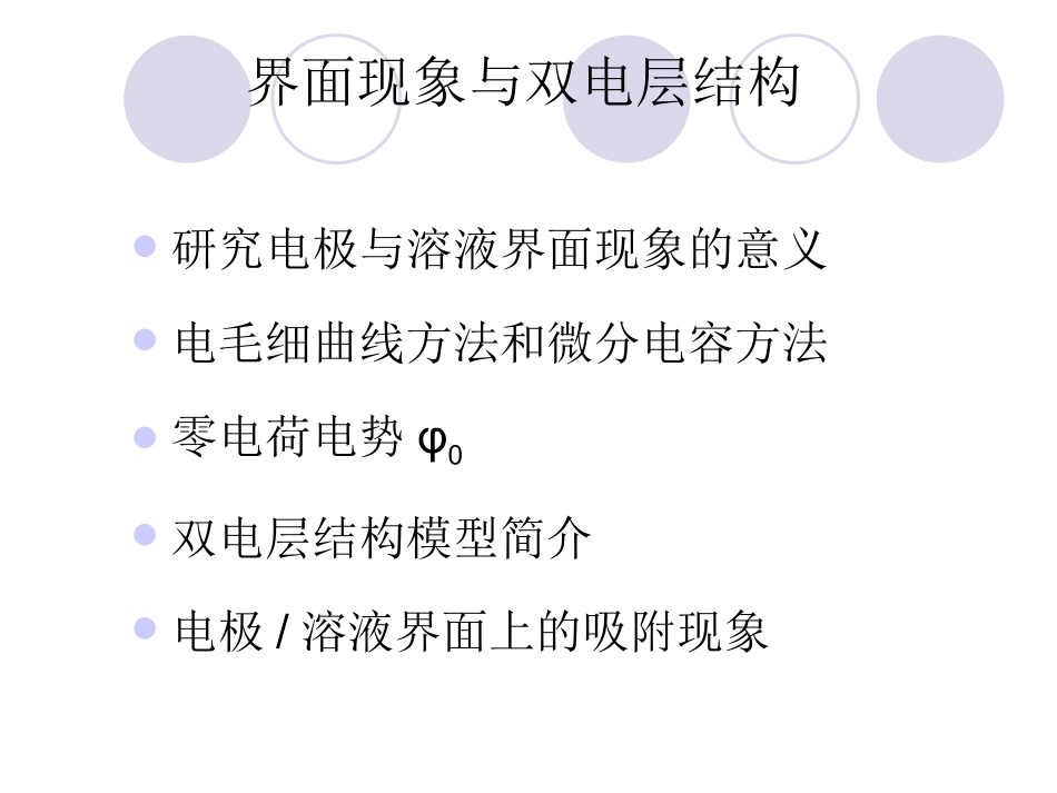 界面现象与双电层结构_第1页