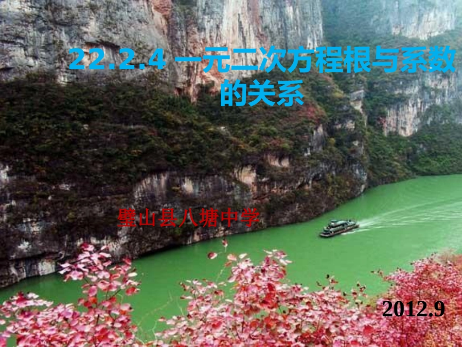 一元二次方程根与系数关系_第1页