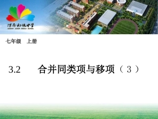 合并同类项与移项（3）