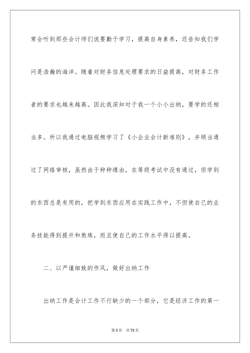 2024出纳工作总结_7_第3页