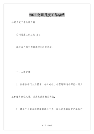 2024公司月度工作总结_23