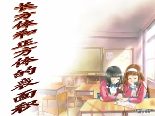 长方体和正方体的表面积