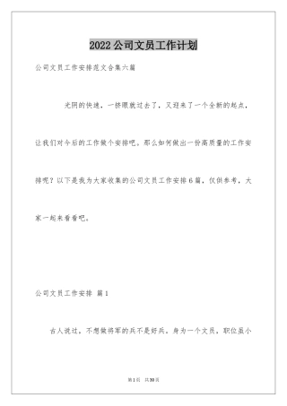 2024公司文员工作计划_7