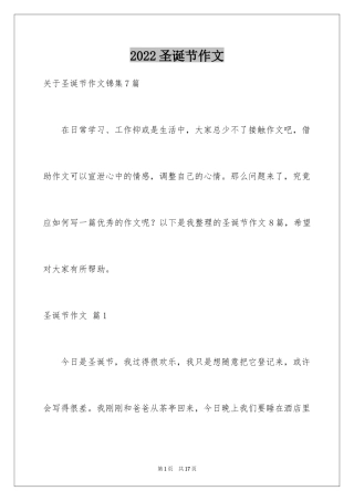 2024圣诞节作文_3