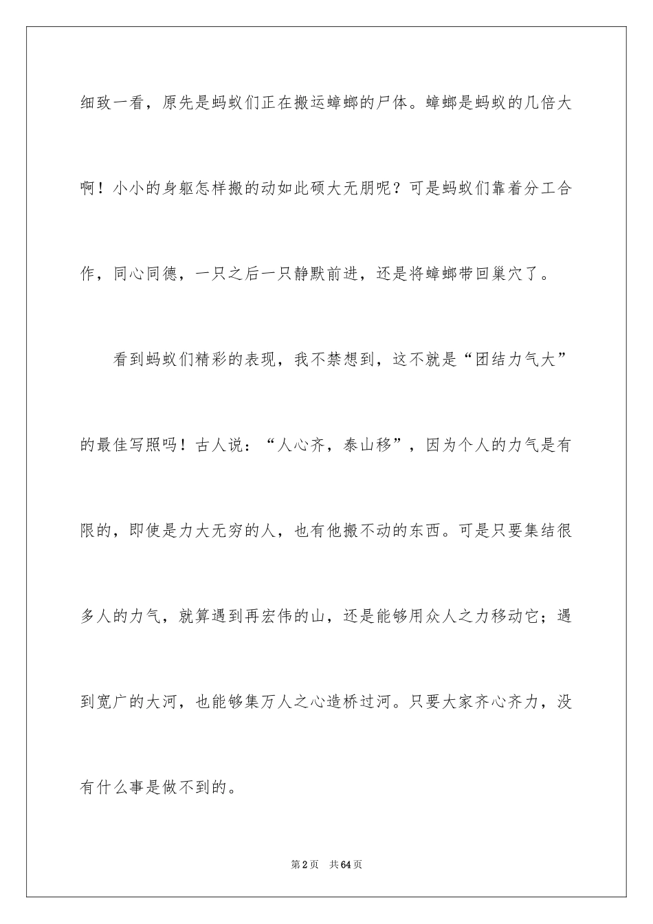 2024团结就是力量演讲稿_253_第2页