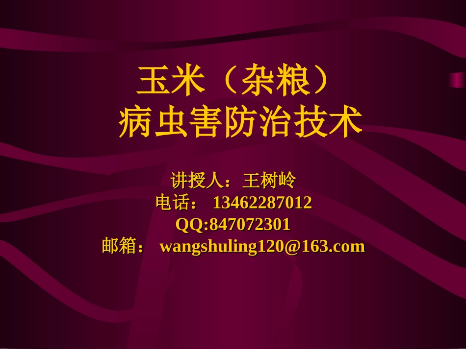 玉米病虫害防治_第1页