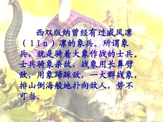 《最后一头战象》课件之一
