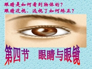 眼睛与眼镜MicrosoftPowerPoint演示文稿