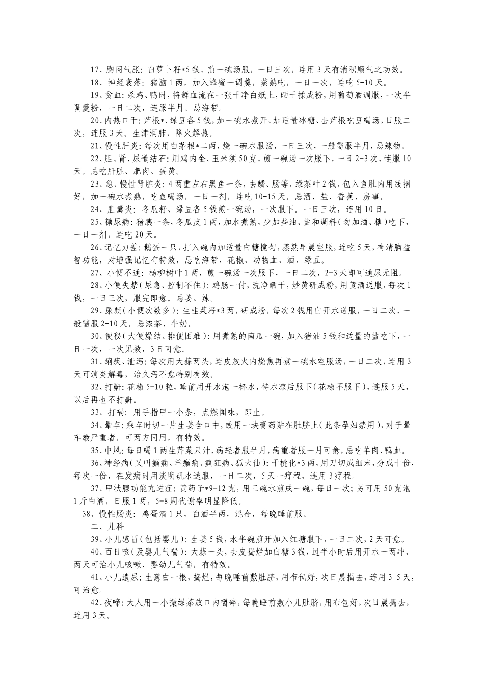 条经典民间偏方验方_第2页