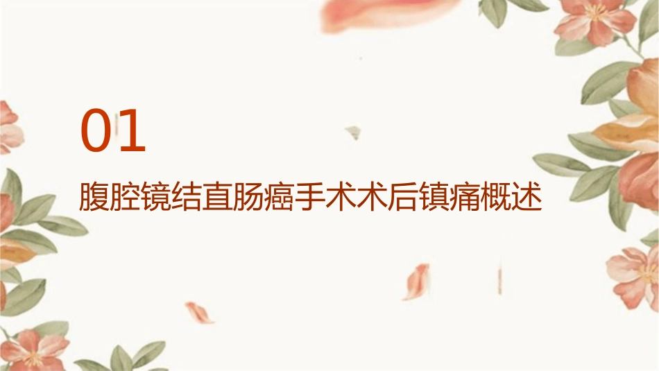 腹腔镜结直肠癌手术术后镇痛效果比较护理课件_第3页