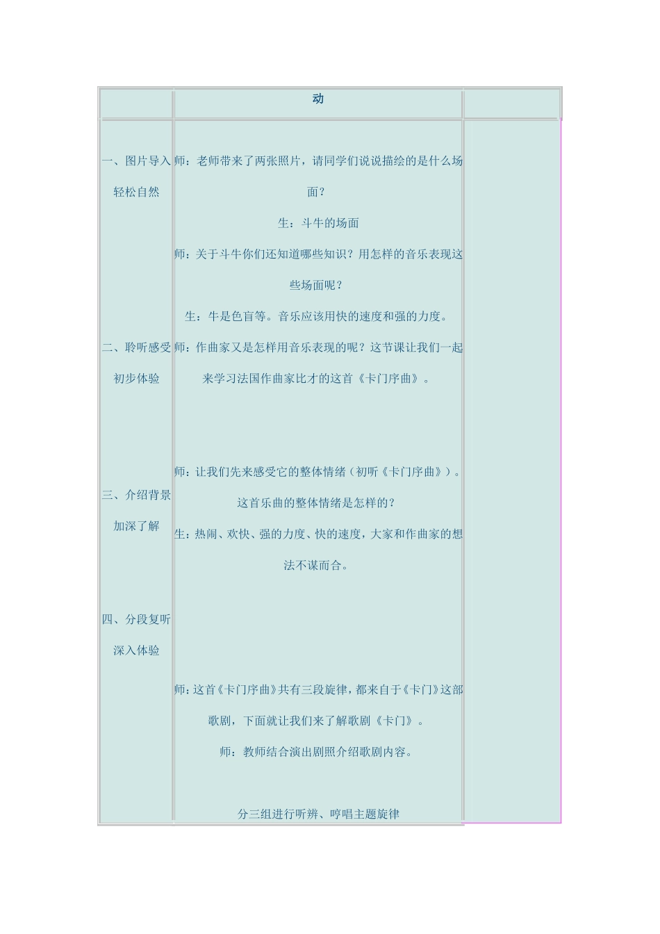 《卡门序曲》教学设计_第2页